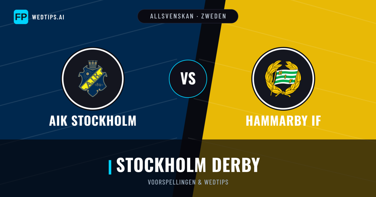 AIK Stockholm vs Hammarby IF voorspellingen & statistieken
