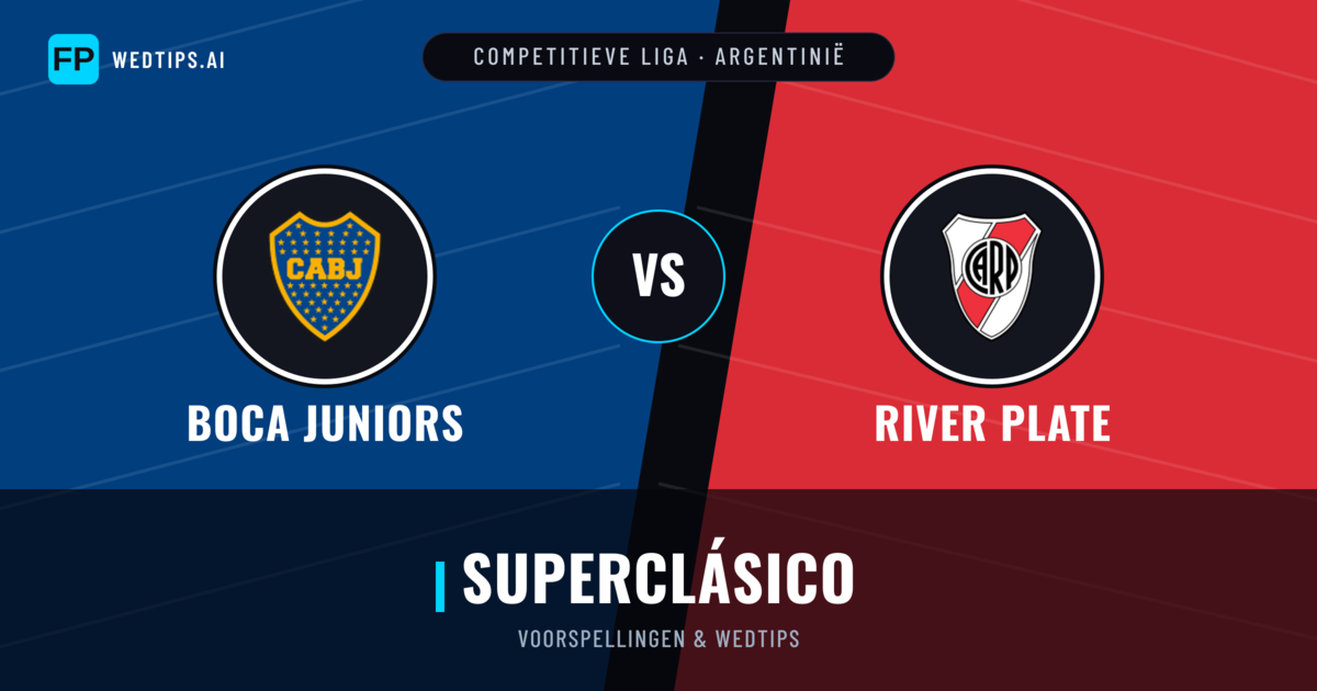 Boca Juniors vs River Plate voorspellingen & statistieken