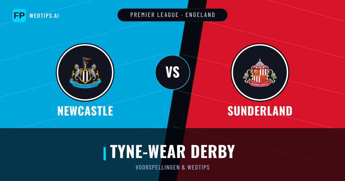 Newcastle vs Sunderland voorspellingen & statistieken