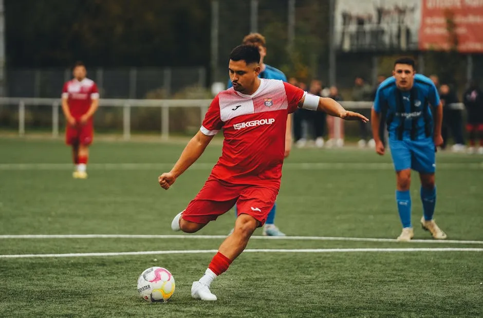 Afbeelding van een voetbalwedstrijd met over/onder goals inzet voor het voorspellen van totale doelpunten in een match.