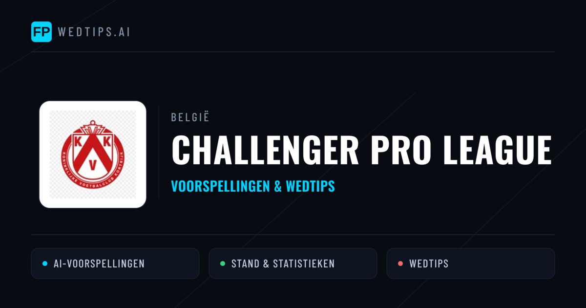 België Challenger Pro League voorspellingen & wedtips