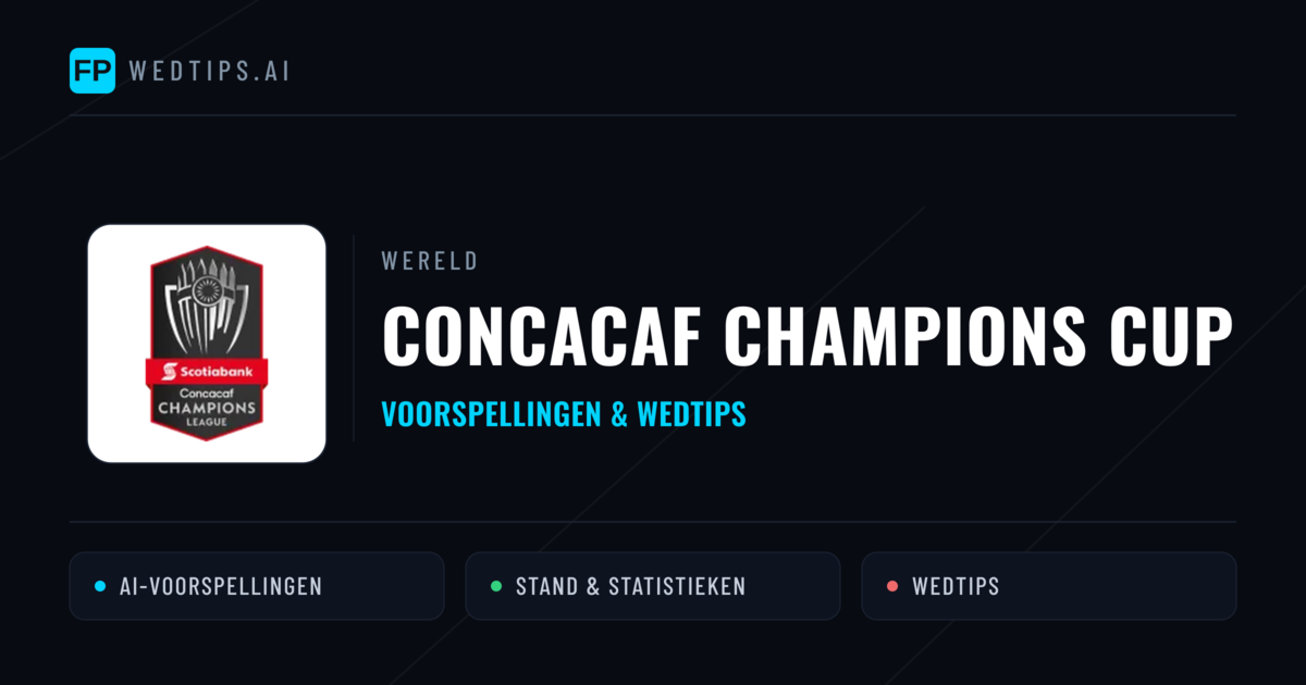 CONCACAF Champions Cup voorspellingen & wedtips