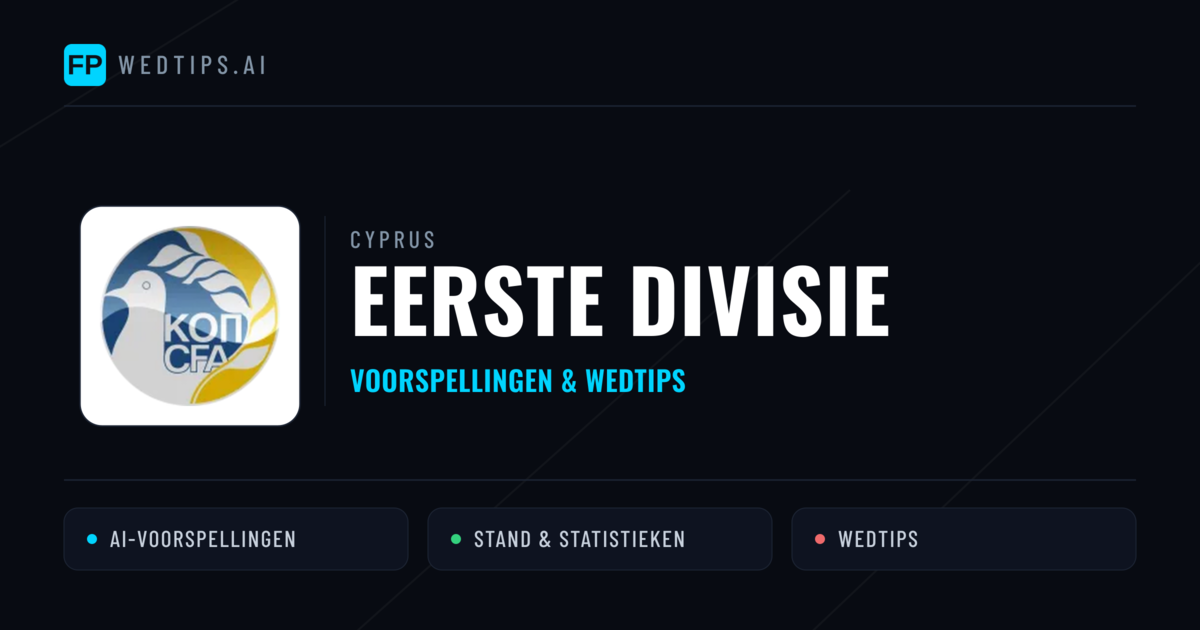 Cyprus Eerste Divisie voorspellingen & wedtips