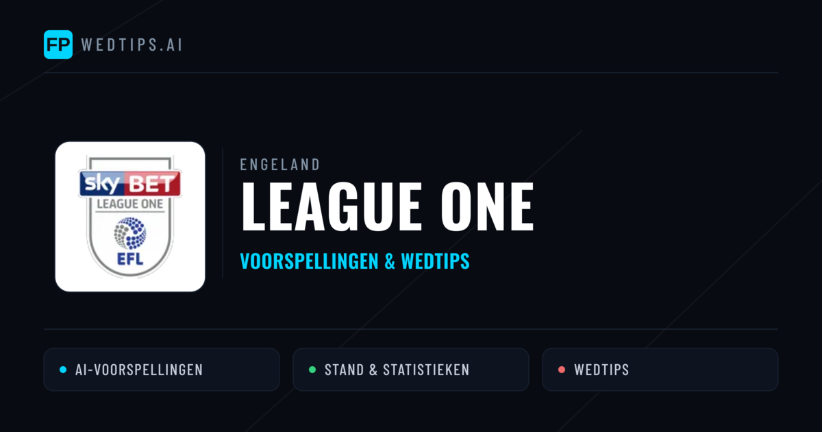 Engeland League One voorspellingen & wedtips