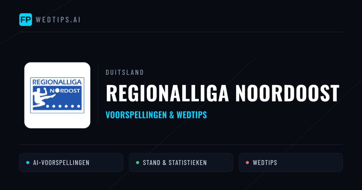Duitsland Regionalliga Noordoost voorspellingen & wedtips