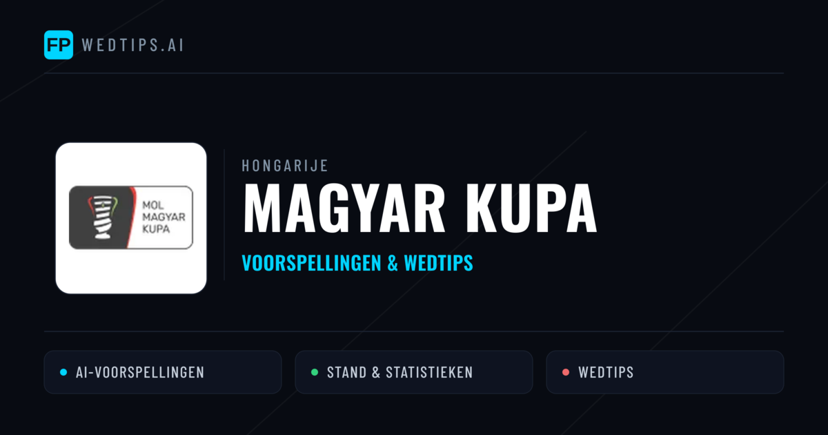 Hongarije Magyar Kupa voorspellingen & wedtips