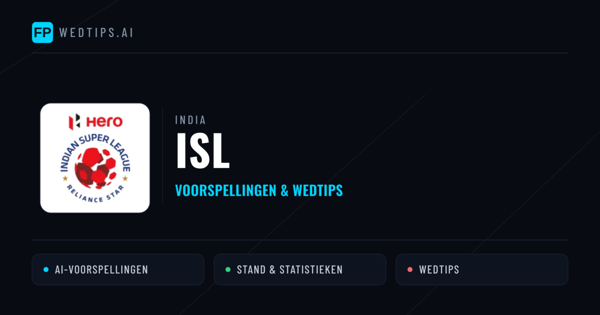 India ISL voorspellingen & wedtips