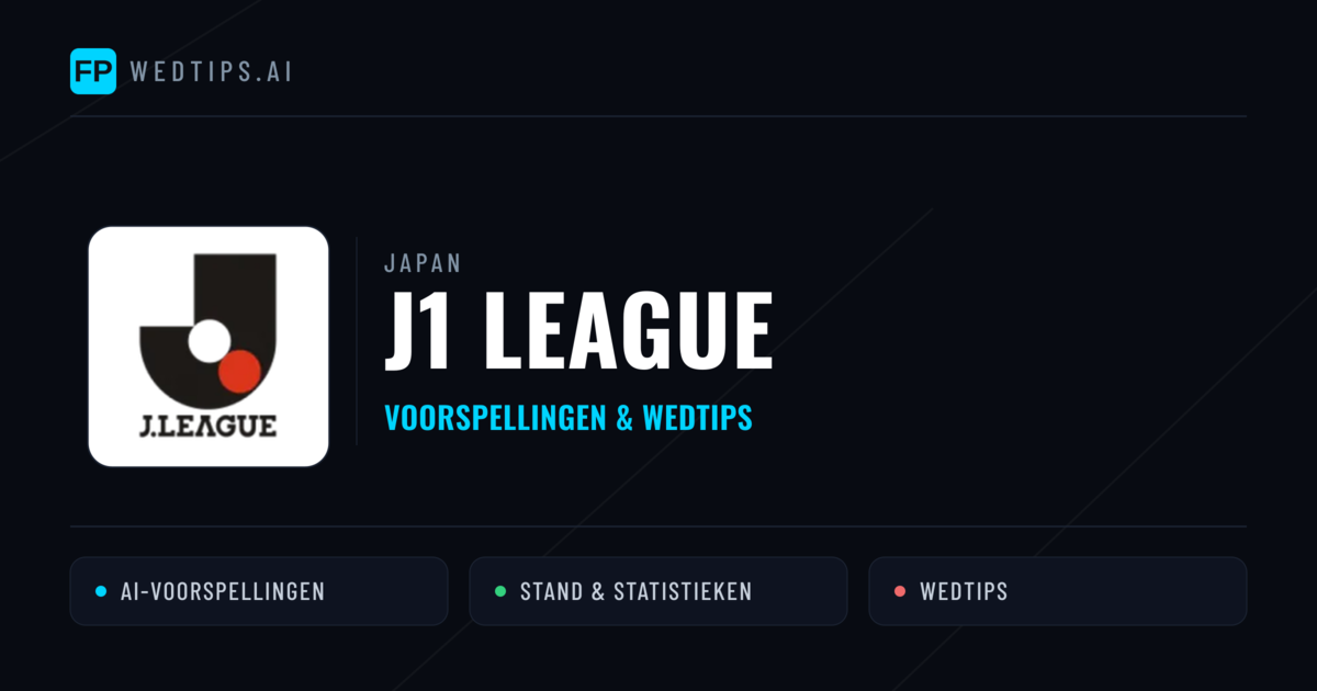 Japan J1 League voorspellingen & wedtips