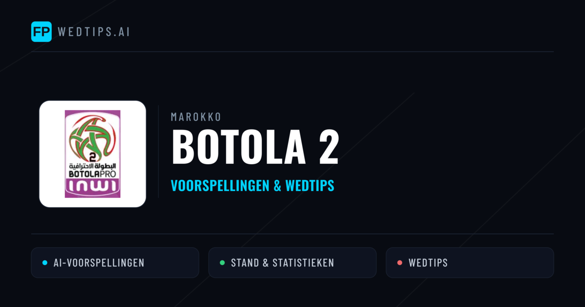 Marokko Botola 2 voorspellingen & wedtips