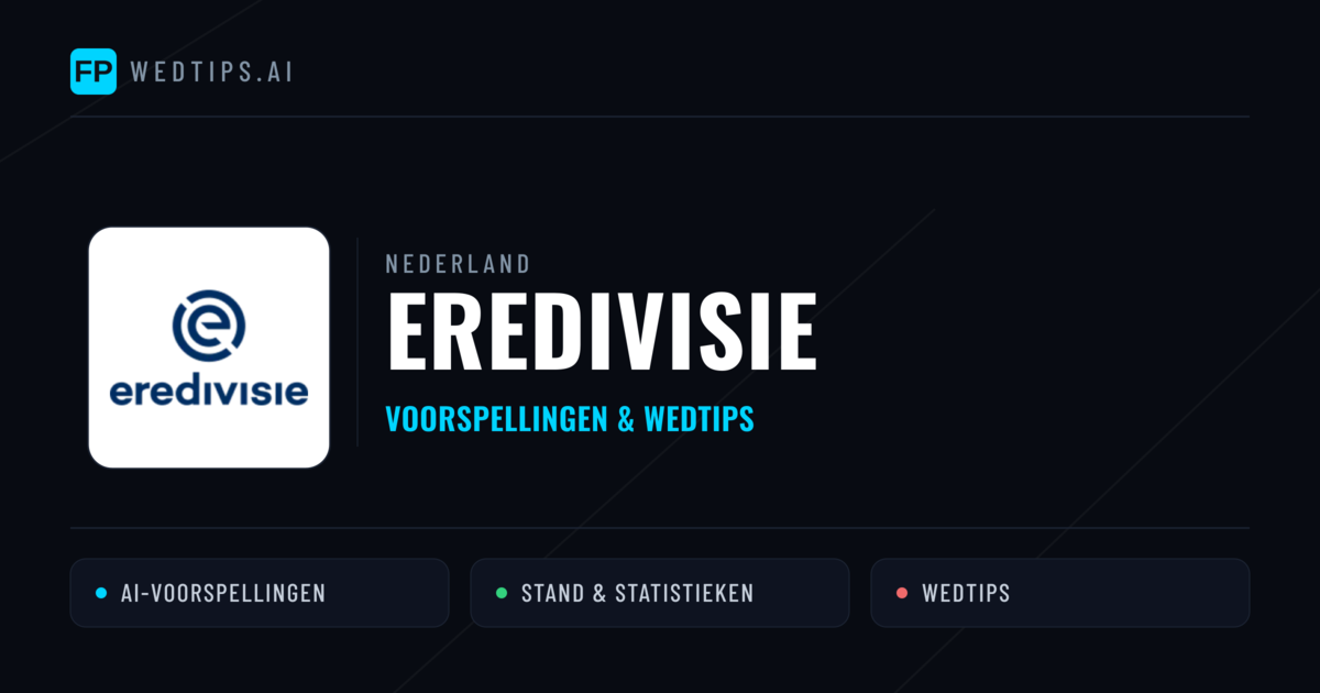 Nederland Eredivisie voorspellingen & wedtips
