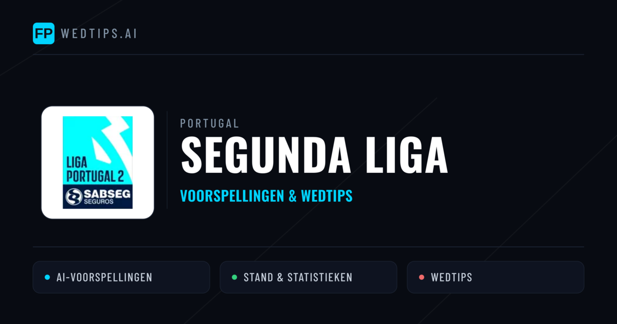 Portugal Segunda Liga voorspellingen & wedtips