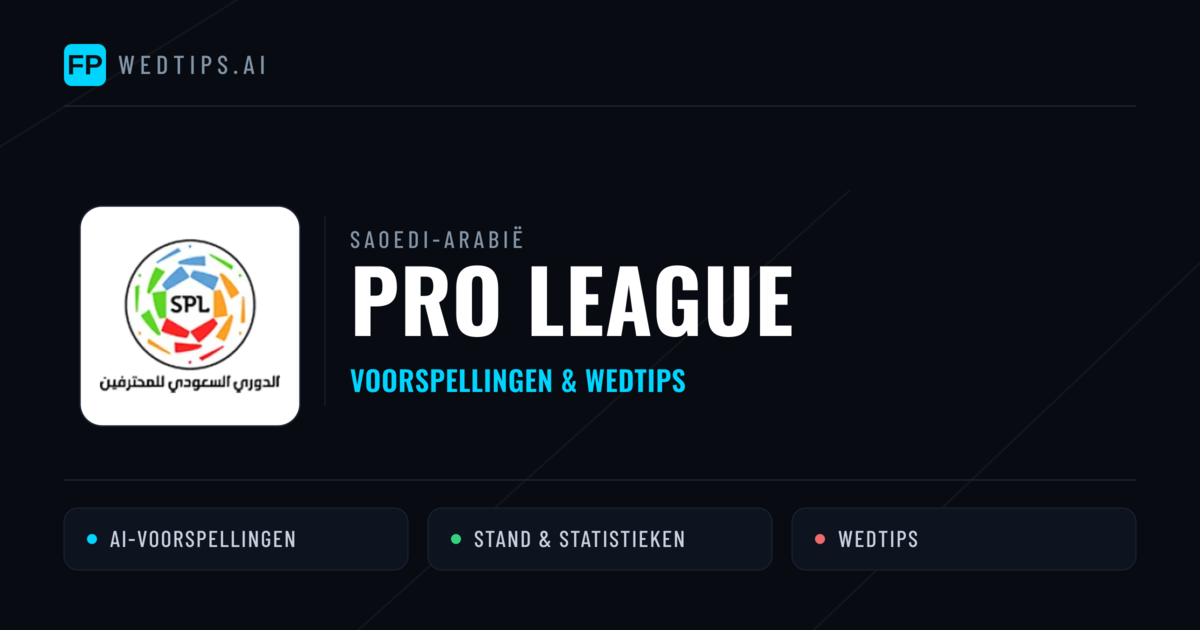Saoedi-Arabië Pro League voorspellingen & wedtips