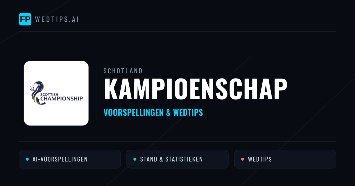 Schotland Kampioenschap voorspellingen & wedtips
