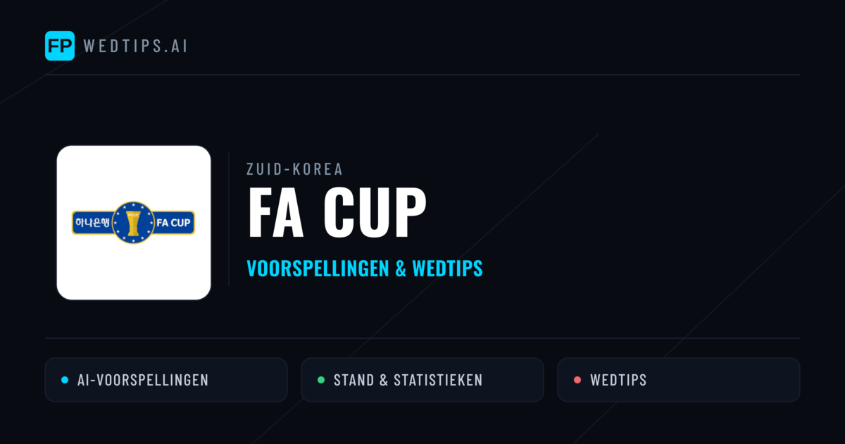 Zuid-Korea FA Cup voorspellingen & wedtips