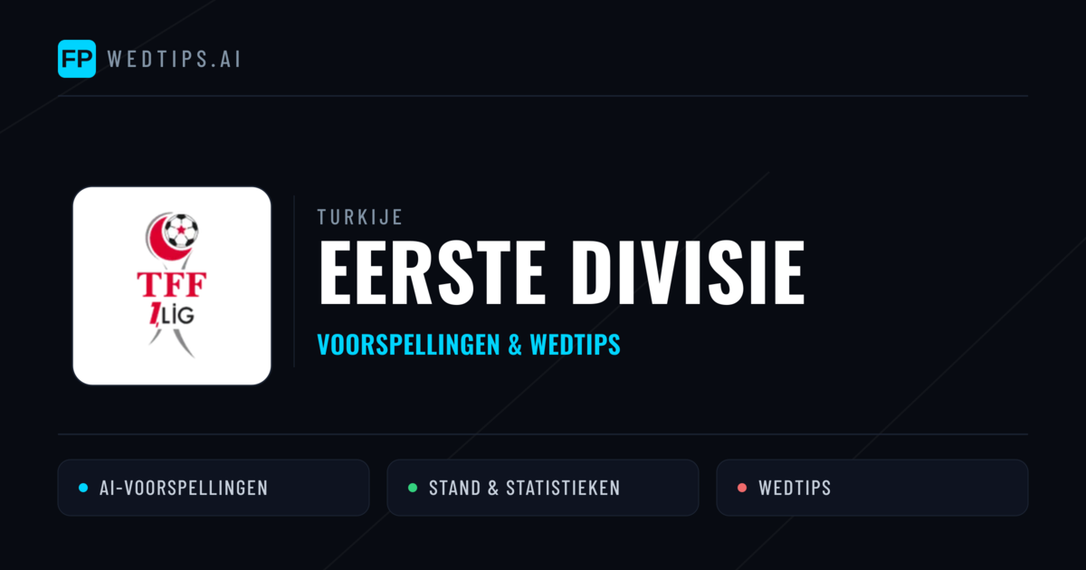 Turkije Eerste Divisie voorspellingen & wedtips