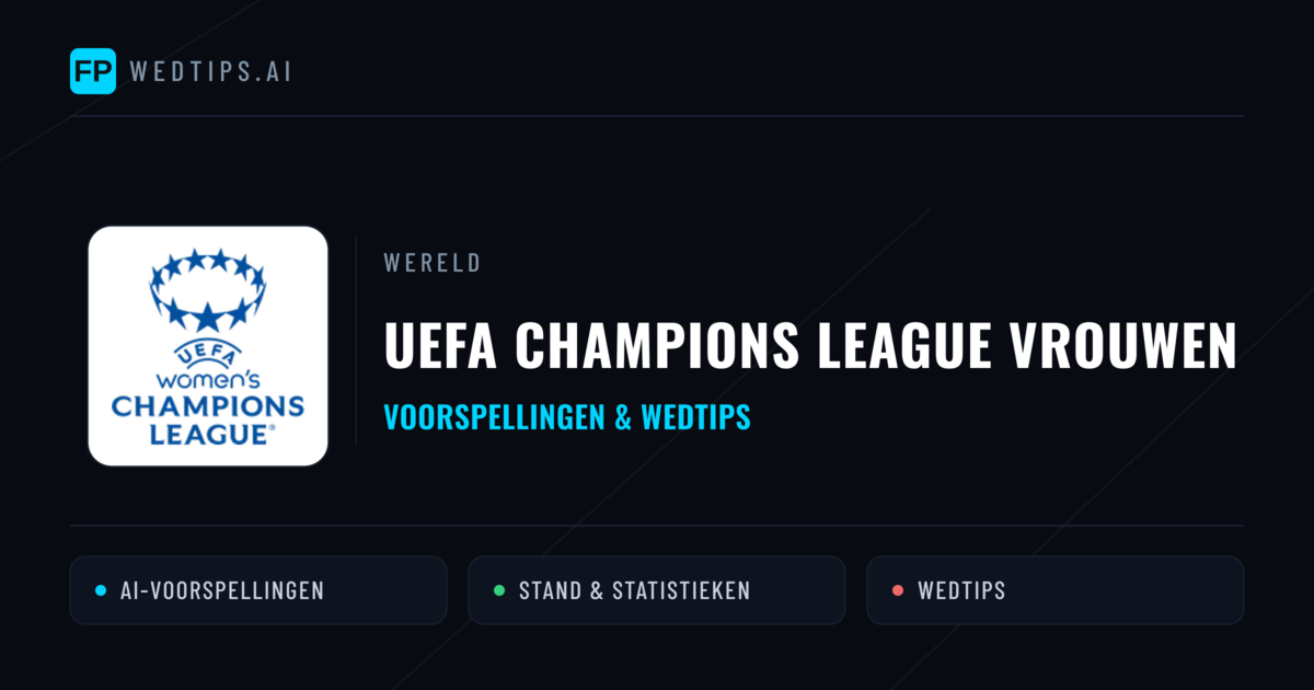 UEFA Champions League Vrouwen voorspellingen & wedtips