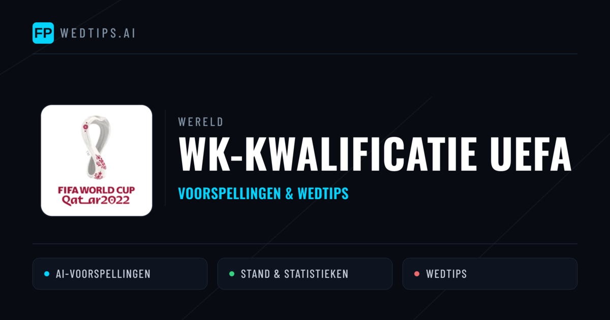 WK-kwalificatie UEFA voorspellingen & wedtips