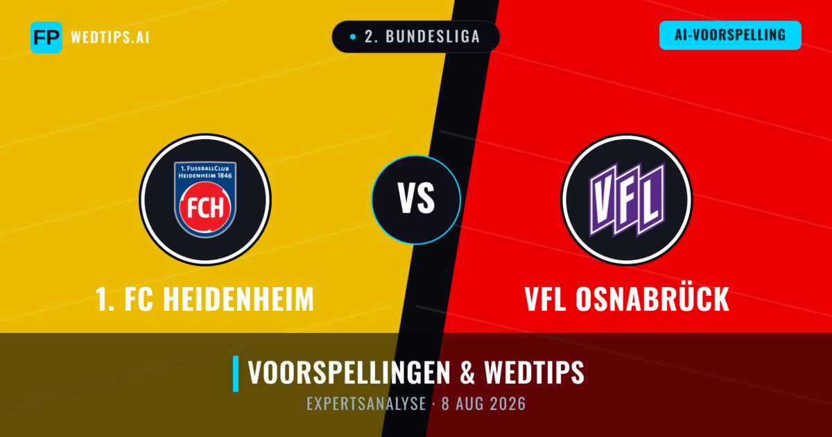 1. FC Heidenheim vs VfL Osnabrück — voorspelling en vooruitblik wedstrijd