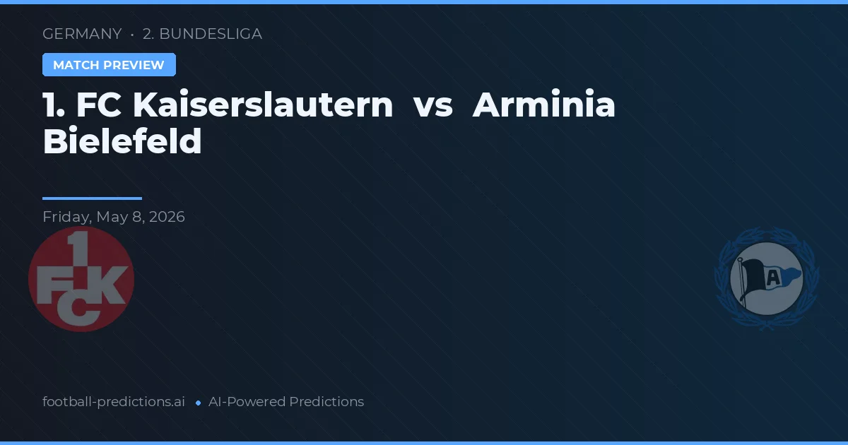 1. FC Kaiserslautern vs Arminia Bielefeld — voorspelling en vooruitblik wedstrijd