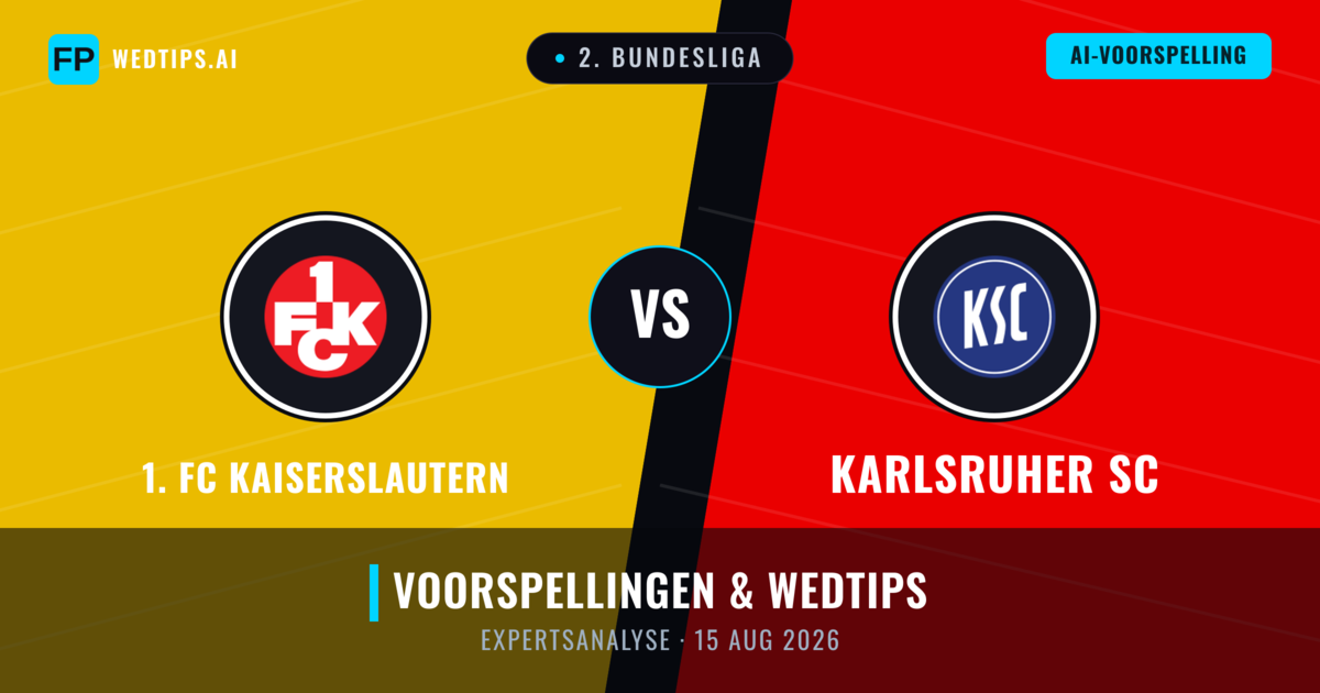 1. FC Kaiserslautern vs Karlsruher SC — voorspelling en vooruitblik wedstrijd