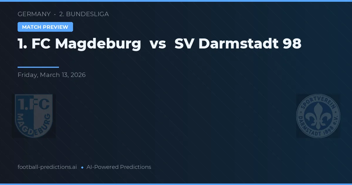 1. FC Magdeburg vs SV Darmstadt 98 — voorspelling en vooruitblik wedstrijd