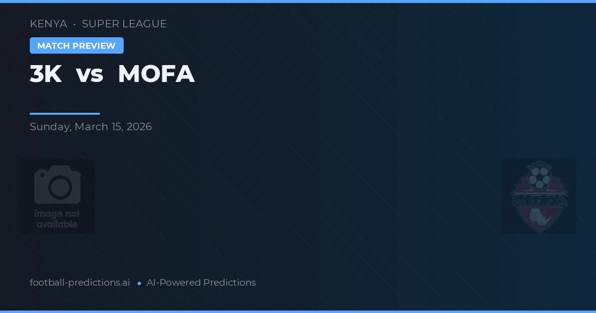 3K vs MOFA — voorspelling en vooruitblik wedstrijd