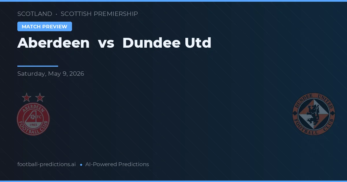 Aberdeen vs Dundee United — voorspelling en vooruitblik wedstrijd