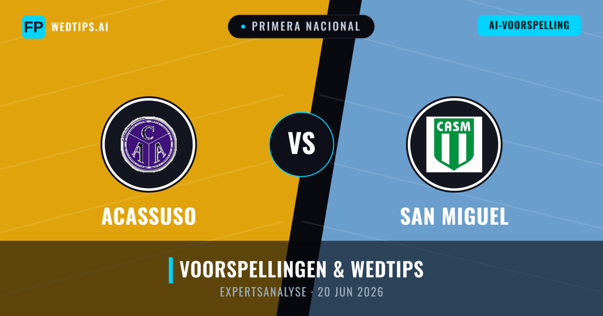 Acassuso vs San Miguel — voorspelling en vooruitblik wedstrijd