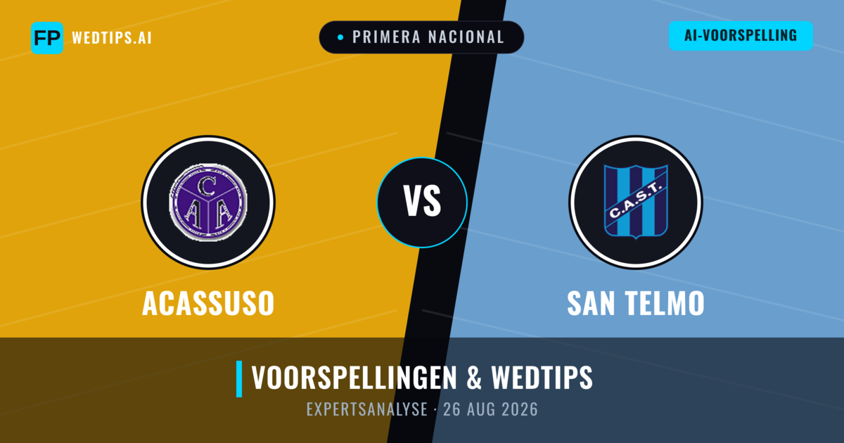 Acassuso vs San Telmo — voorspelling en vooruitblik wedstrijd