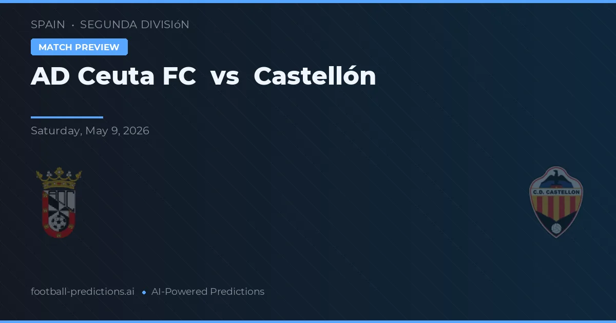 Ceuta FC vs Castellón — voorspelling en vooruitblik wedstrijd