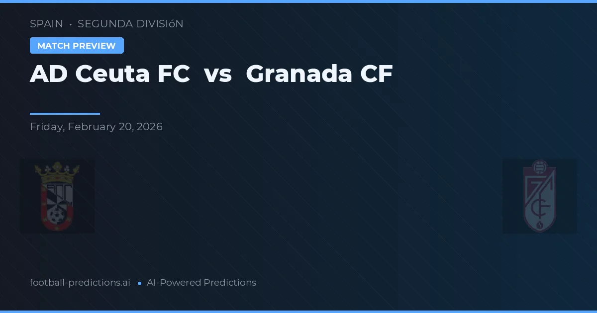 Ceuta FC vs Granada CF — voorspelling en vooruitblik wedstrijd