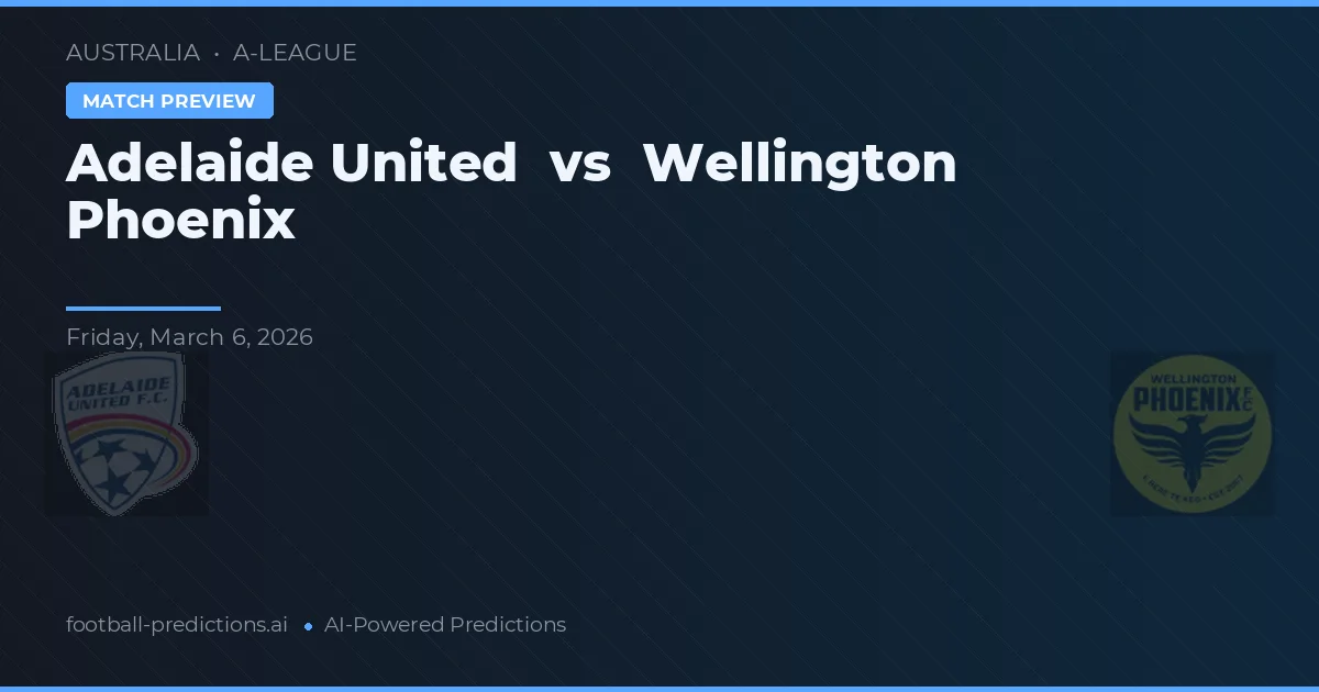 Adelaide United vs Wellington Phoenix — voorspelling en vooruitblik wedstrijd