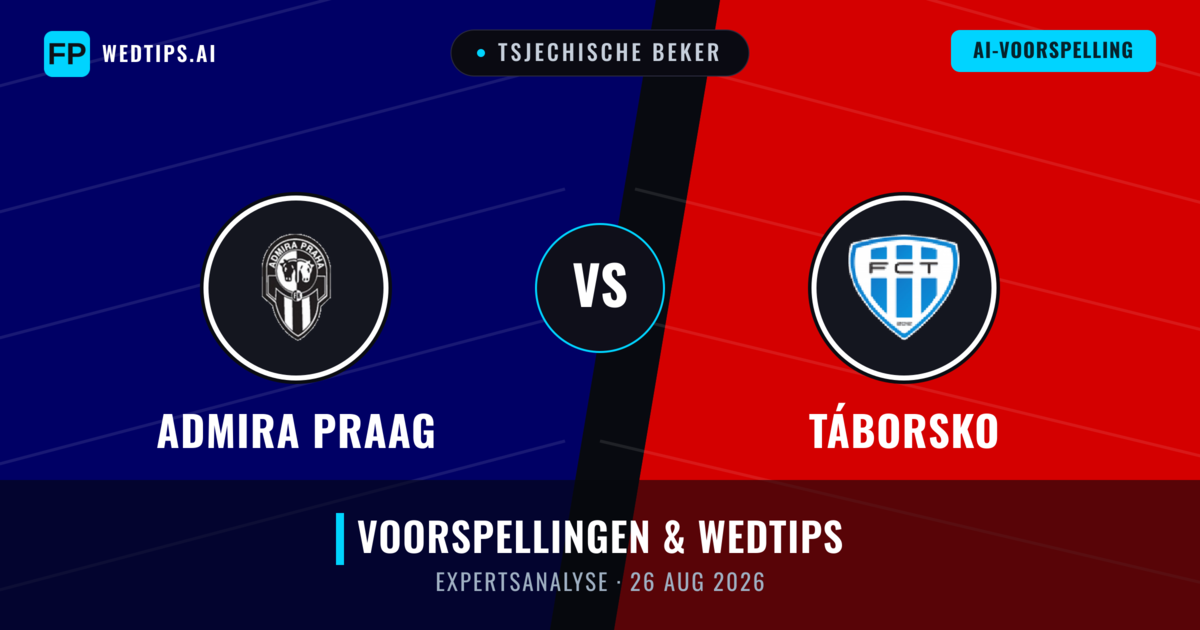 Admira Praag vs Táborsko — voorspelling en vooruitblik wedstrijd