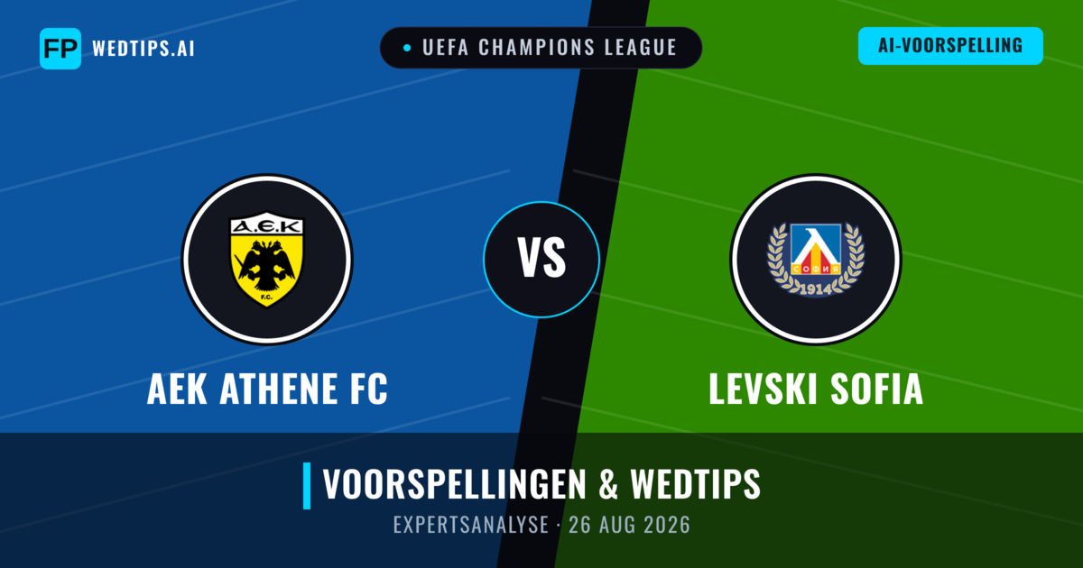 AEK Athene FC vs Levski Sofia — voorspelling en vooruitblik wedstrijd