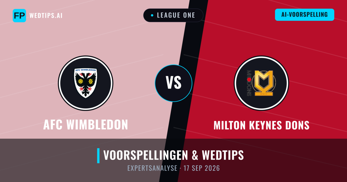 AFC Wimbledon vs Milton Keynes Dons — voorspelling en vooruitblik wedstrijd