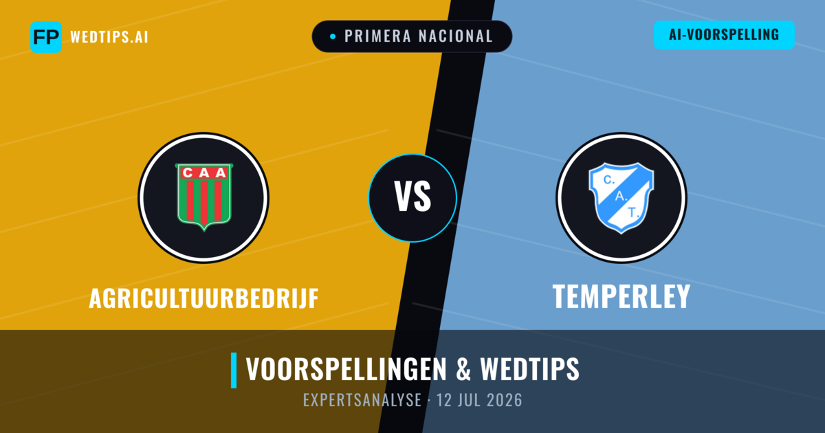 Agricultuurbedrijf vs Temperley — voorspelling en vooruitblik wedstrijd
