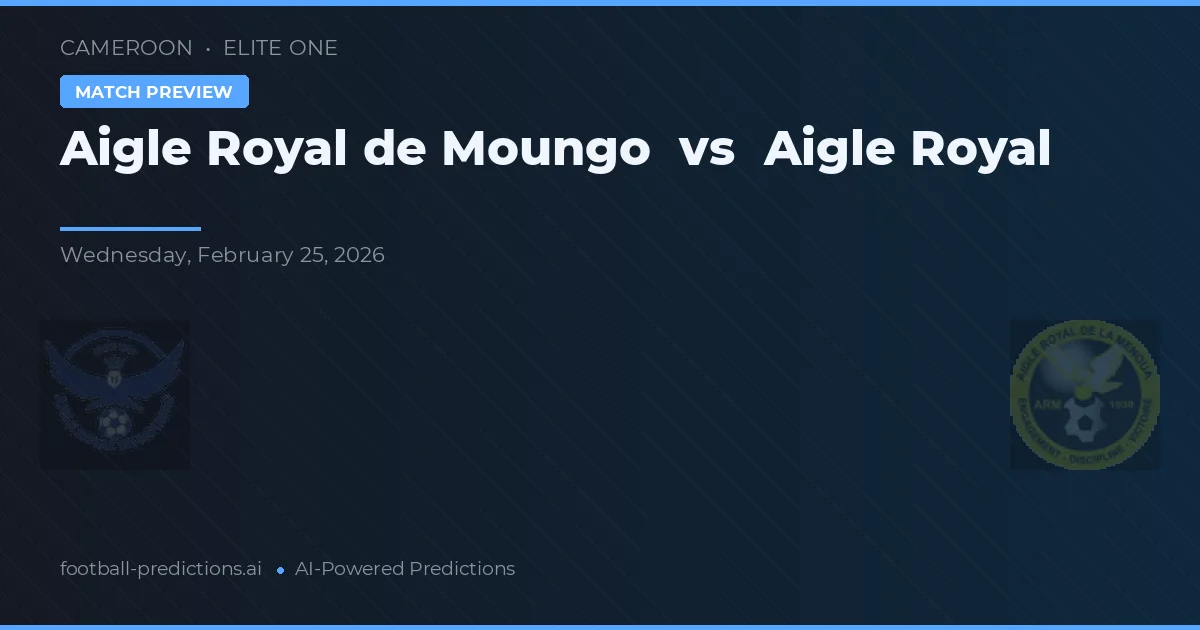 Aigle Royal de Moungo vs Aigle Royal — voorspelling en vooruitblik wedstrijd