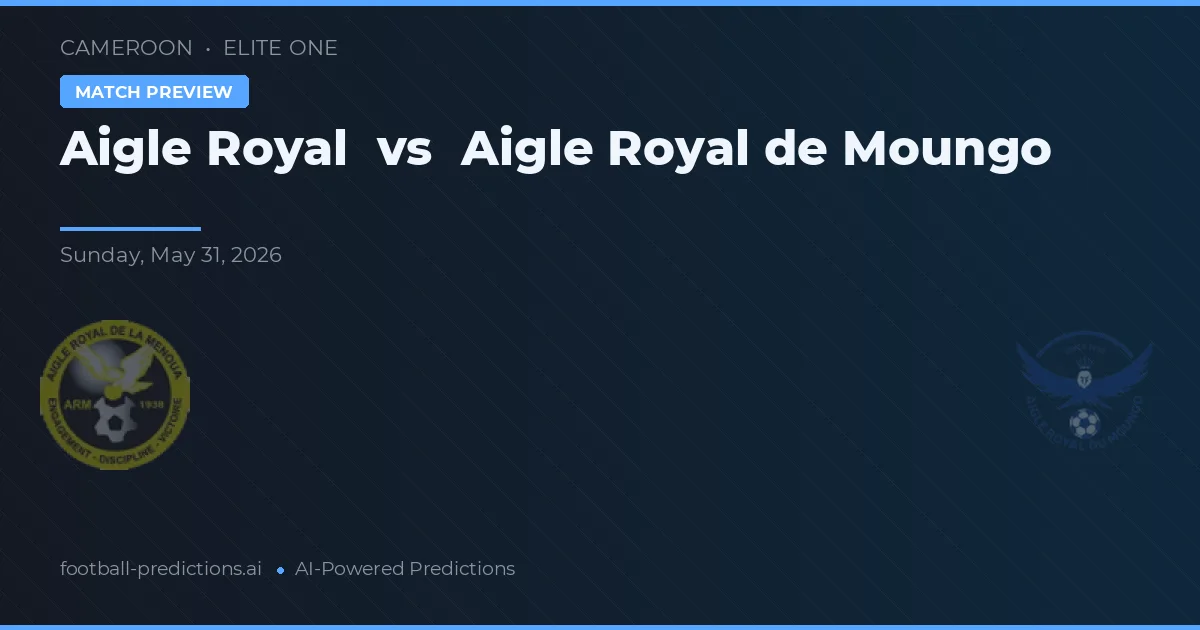 Aigle Royal vs Aigle Royal de Moungo — voorspelling en vooruitblik wedstrijd