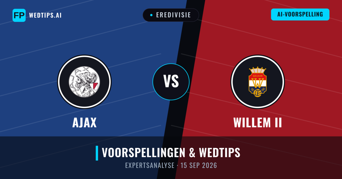 Ajax vs Willem II — voorspelling en vooruitblik wedstrijd