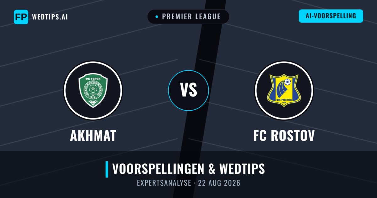 Akhmat vs FC Rostov — voorspelling en vooruitblik wedstrijd