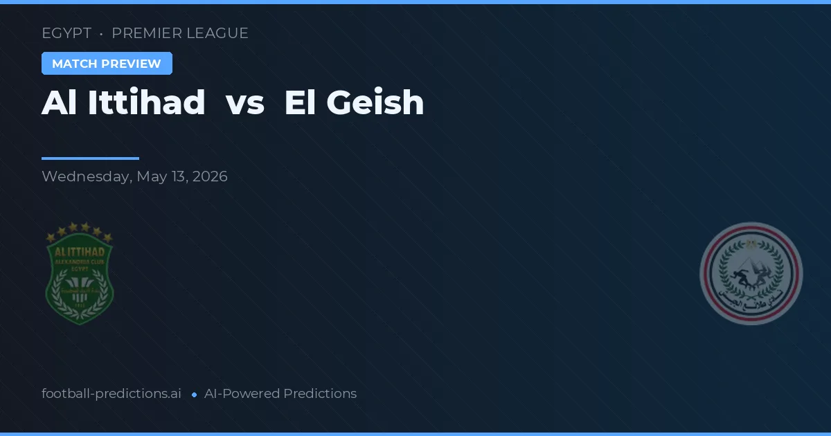 Al Ittihad vs El Geish — voorspelling en vooruitblik wedstrijd
