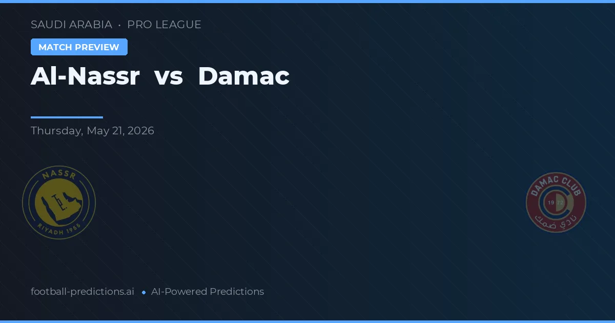 Al-Nassr vs Damac — voorspelling en vooruitblik wedstrijd