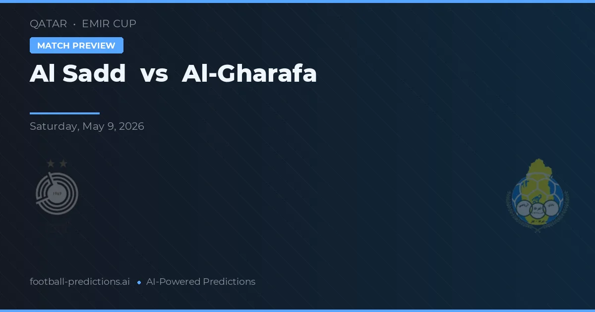 Al Sadd vs Al-Gharafa — voorspelling en vooruitblik wedstrijd