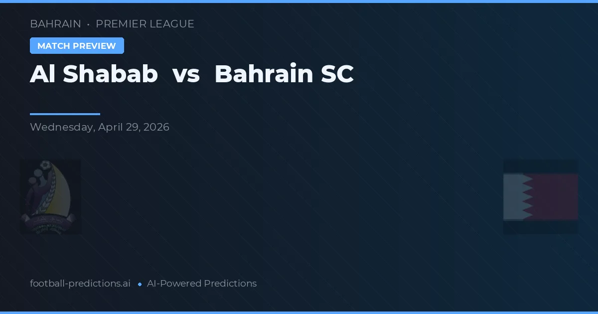 Al Shabab vs Bahrain SC — voorspelling en vooruitblik wedstrijd