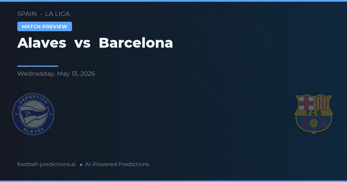 Alavés vs Barcelona — voorspelling en vooruitblik wedstrijd