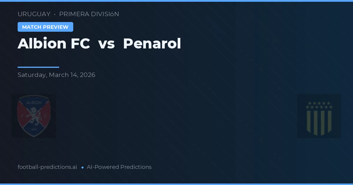 Albion FC vs Peñarol — voorspelling en vooruitblik wedstrijd