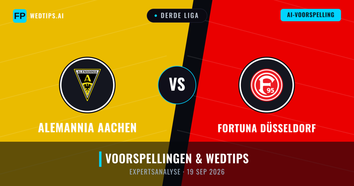 Alemannia Aachen vs Fortuna Düsseldorf — voorspelling en vooruitblik wedstrijd