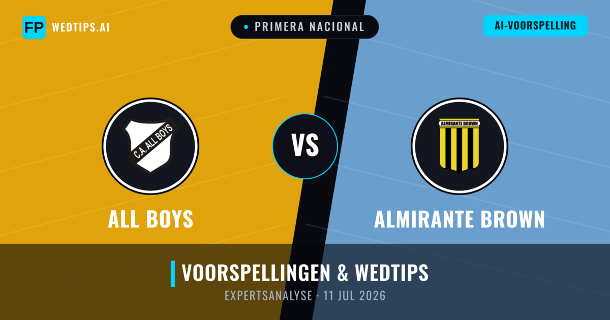 All Boys vs Almirante Brown — voorspelling en vooruitblik wedstrijd