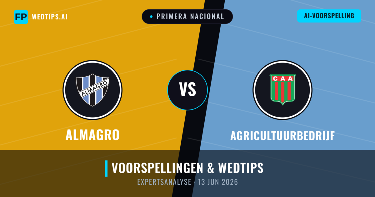 Almagro vs Agricultuurbedrijf — voorspelling en vooruitblik wedstrijd