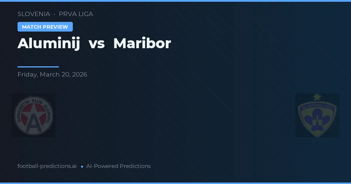 Aluminij vs Maribor — voorspelling en vooruitblik wedstrijd